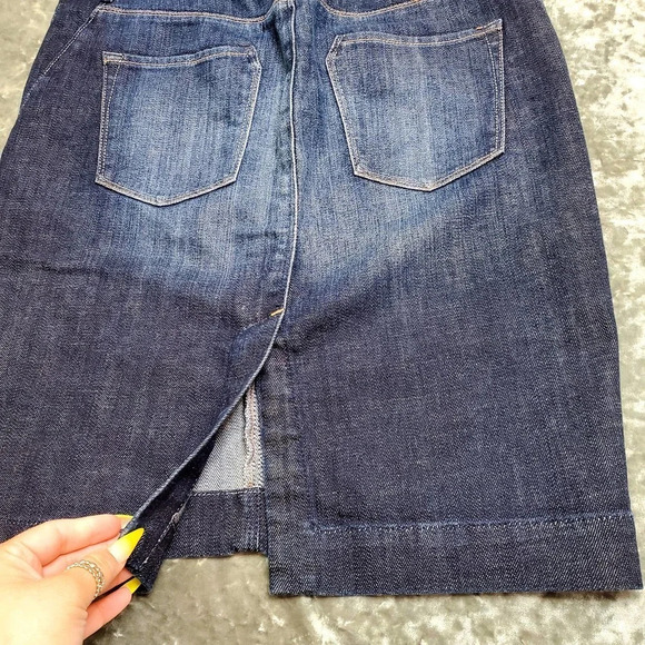 X2 Quality Denim Pencil Distressed Skirt - Picture 11 of 11